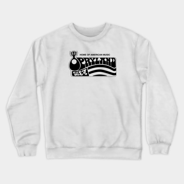 Opryland USA | All Black | Opryland USA | Nashville Tennessee Crewneck Sweatshirt by The90sMall